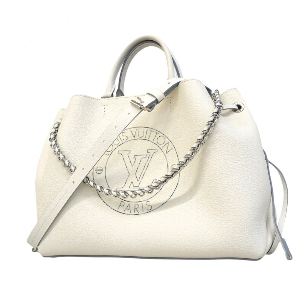 Louis Vuitton Mahina Bella handbag M11733 White Light Blue 2-way bag for women